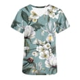 thumbnail image 4 of Clearance Rciityk Scrub Tops for Women Casual Short Sleeve Working Uniform V-Neck Printed Scrub T Shirts Summer Nursing Scrub Shirts with Pockets - Spring/Summer Savings Clearance, 4 of 4