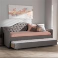 thumbnail image 2 of Bowery Hill Fabric Daybed with Trundle in Light Gray, 2 of 12