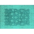 thumbnail image 1 of Ahgly Company Indoor Rectangle Oriental Turquoise Blue Industrial Area Rugs, 4' x 6', 1 of 4