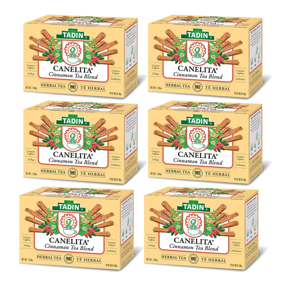 TADIN, Cinnamon Blend Canelita, Herbal Tea Bags, 144 Ct (6 Boxes of 24)