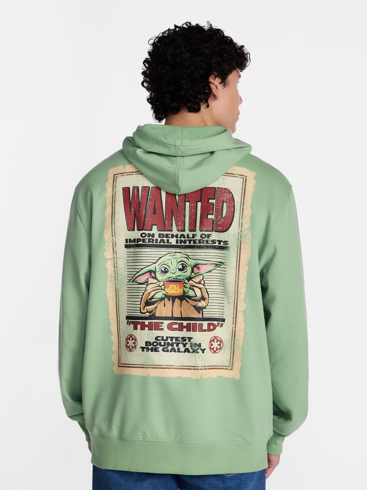 Star Wars The Mandalorian Men's and Big Men's Graphic French Terry Fleece Hoodie, Sizes XS-5XL