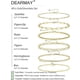 thumbnail image 5 of Pulseras de oro para mujer a prueba de agua, conjuntos de joyas bañadas en oro real, 5 of 5