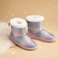thumbnail image 2 of BURUDANI Girls Boots Kids Winter Warm Snow Ankle Bow Boots for Toddler/Little Kid, 2 of 6