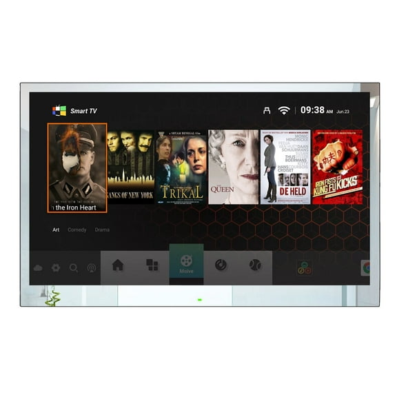 Elecsung 43 inches Smart Vanishing Mirror LED 4K Android TV Vanishing Waterproof IP65 WiFi Bluetooth ATSC New