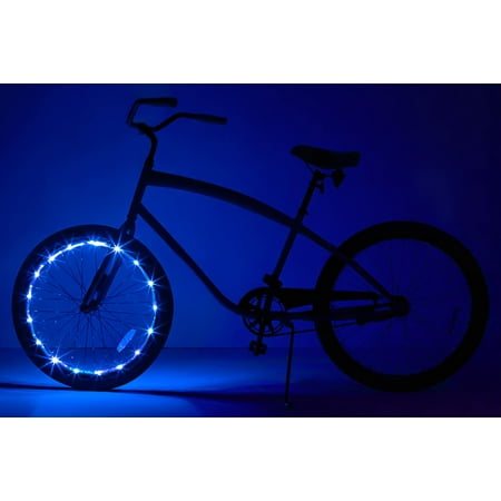 Brightz, Wheel Brightz LED Bicycle Wheel Accessory, Blue, for 1 (Best Bike Wheel Reflectors)