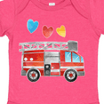 thumbnail image 4 of Inktastic Valentine's Day Fire Truck with Hearts Boys or Girls Baby Bodysuit, 4 of 5
