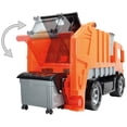 thumbnail image 2 of Lena Powerful Giants Orange Garbage Truck Toys for Kids, Manually Operated and Easy Dumping, 2 of 7