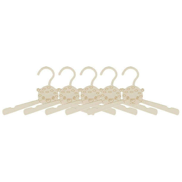5 perchas para trajes de bebé, organizadores para pintar, estantes colgantes de madera Space Tigre