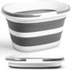 thumbnail image 1 of Cubo plegable de silicona con asas, cubo plegable de silicona para limpieza, lavandería y almacenamiento – Lavabo portátil para hogar y coche, cubo universal que ahorra espacio, 1 of 4