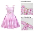 thumbnail image 4 of Girl Pink Plaid Costume Dress Halloween Movie Cosplay Outfits 3-10 Year, 4 of 9