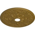 thumbnail image 3 of 30 7/8"OD x 3 5/8"ID x 1 3/8"P Rose Ceiling Medallion Gold Finished, 3 of 5