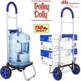 thumbnail image 4 of dbest products Trolley Dolley, Blue Foldable Shopping Cart, 4 of 5