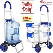 dbest products Trolley Dolley, Blue Foldable Shopping Cart
