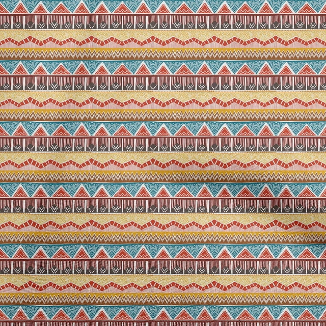 oneOone Velvet Red Fabric Tribal Craft Projects Decor Fabric Printed By The Yard 58 Inch Wide
