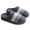 Grey, variant on Couples Men Women On Furry Flat Home Winter Round Toe Keep Warm Spotted Cow Slippers Shoes - w31-Brown