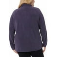thumbnail image 5 of 32 Degrees Heat Womens Midweight Snap Arctic Fleece Pullover Size: XS, Color: Gray Navy, 5 of 5