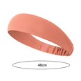 thumbnail image 6 of Ettsollp Sports Headband Men Women Running Headband Solid Color Elastic Fashion Workout Headband Moisture Wi-cking Breathable Gym Sweat Band Fitness Yoga, 6 of 8