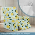 thumbnail image 3 of Kuiaobaty Lemon Pattern Recliner Couch Cover Stretch Reclining Sofa Slipcover Breathable Recliner Chair Cover Large Washable Reclining Slipcover with Pocket for Living Room, 3 of 8