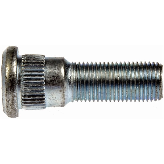 Dorman Wheel Stud 610-174.1 AutoGrade; OE Replacement; 0.563 Inch Shoulder Length; 0.668 Inch Knurl Diameter; 1/2-20 Thread Size; Bagged; Right Hand Thread; Serrated Without Clip Head; Single