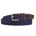 thumbnail image 5 of Amazon Essentials - Cintur&oacute;n trenzado el&aacute;stico para hombre, color azul marino, 36 Amazon Essentials NA, 5 of 5