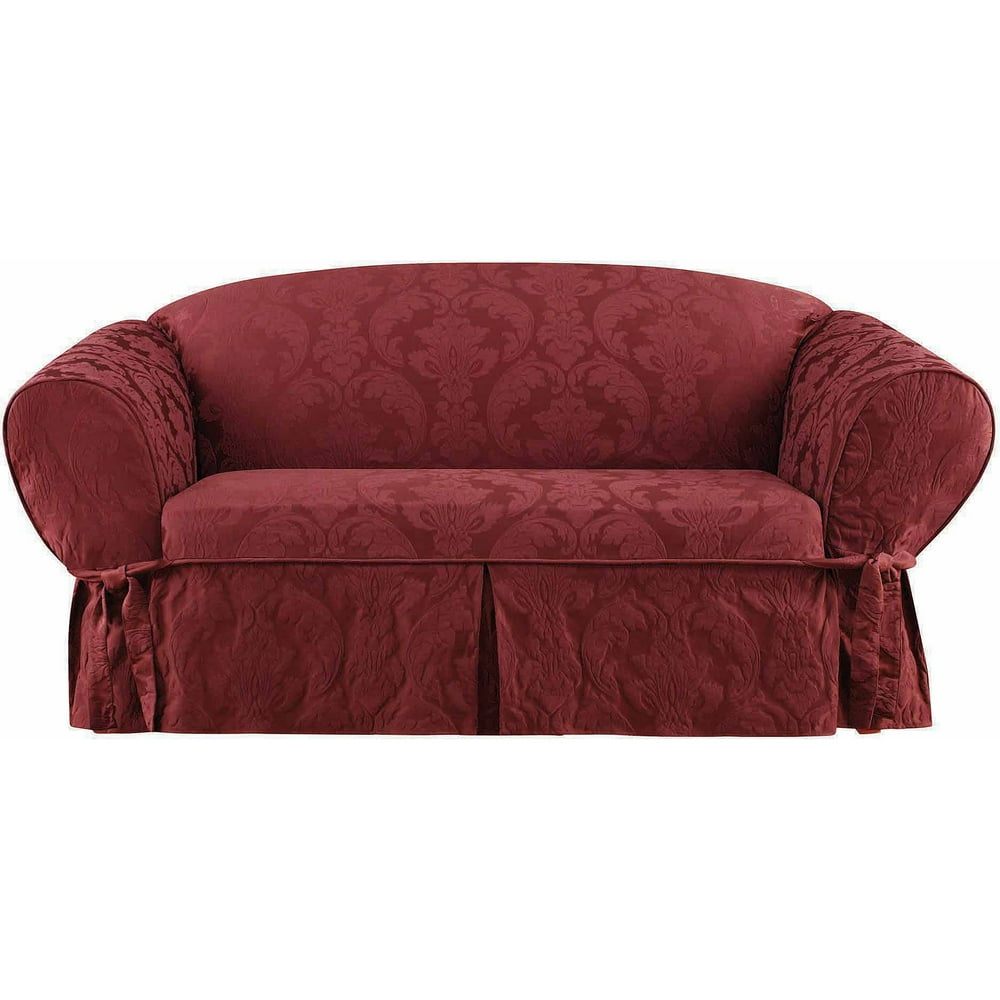 Sure Fit Matelasse Damask Loveseat Slipcover