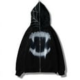 thumbnail image 2 of YCNYCHCHY Y2K Rhinestone Cobweb Zip Up Hoodie Women Streetwear Oversized Sweatshirt 2023 Spring Men Goth Hooded Jacket Emo Clothes, 2 of 6