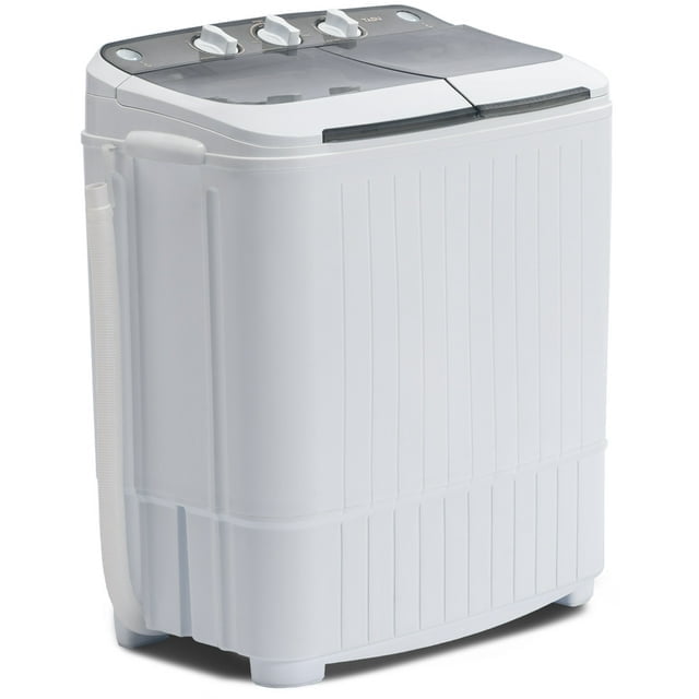 Muhub 18lbs Portable Washing Machine,Compact Twin Tub Wash&Spin