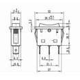 2pcs 16A 30A 125V 250V Self Resetting Momentary Rocker Switch Black ...