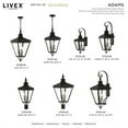 thumbnail image 6 of 27377-04-Livex Lighting-Adams - 3 Light Large Outdoor Pendant In Traditional Style-25.25 Inches Tall and 10.63 Inches Wide-Black/Brushed Nickel Finish, 6 of 14