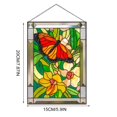 thumbnail image 2 of Dsscvnef Stained Glass Window Panel ???? Acrylic Hanging Window Decoration Sun Hummingbird Catcher Hanging Ornament, 2 of 8