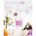 thumbnail image 2 of M&SENSE Lilac Wild Rose Scented Candle, 11.6oz Natural Soy Wax Non Toxic Candle for Home, 2 Wick 70Hours Long Lasting Aromatherapy Candle, Romantic Candles Scented for Wife Mom & Girlfriend, 2 of 8