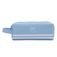 thumbnail image 1 of Estuche para lápices de gran capacidad, diseño plegable de 2 compartimentos con asa y cremallera, bolsa para bolígrafos, color azul claro, 1 of 5