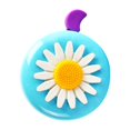thumbnail image 2 of Advancent Bicicleta campana cuernos bicicleta Margarita flor niños niñas ciclismo anillo alarma para Ciclismo azul violeta, 2 of 6