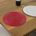 thumbnail image 2 of Maison Concepts Christmas Beaded Round Placemat Red - Set of 4 (13L X 13W X 2H), 2 of 4