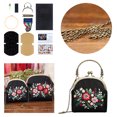 thumbnail image 4 of Coofit Embroidery Coin Purse Kit: DIY Cross Stitch Kit Shoulder Handbag Crossbody Bag, 4 of 10