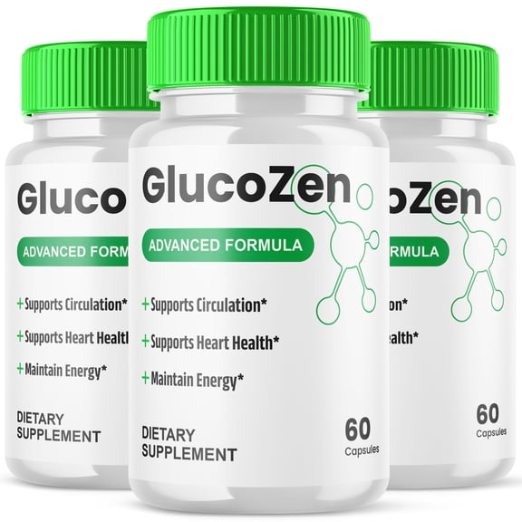 GlucoZen Blood Balance Support Pills Advanced Formula Vitamin Supplement Gluco Zen 180 Capsules