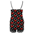thumbnail image 6 of BONIXOOM Matching Pajamas For Couples Womens Pajamas Loungewear Drawstring Sleeveless Printed Sleepwear Sets Black M, 6 of 6