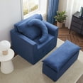 thumbnail image 6 of Jamdok Foam Bean Bag Chair with Ottoman,No Assembly Required,Modern Accent Chair,Single Sofa Lounge, Comfortable Arm Chair for Living Room,Bedroom,Home Office, 6 of 10