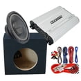 thumbnail image 1 of Audiotek 1000w 10" Subwoofer + 10" Car Truck Sub Box + Amplifier +Kit Bundle, 1 of 5