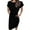 Black, variant on Jamsmile Women Summer Dress With Belt Casual Short Sleeve Lace Up Twist Knot Straight Dresses Elegant Office Ladies Business Clothes