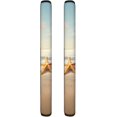 thumbnail image 1 of NETILGEN Refrigerator Door Handle Covers Pack of 2, Non-Slip Kitchen Appliance Protective Mat for Fridge Dishwashers Microwave Kitchen Handle Home Indoor Decoration, Beach Gold Starfish, 1 of 7