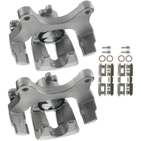 A-Premium Disc Brake Caliper Assembly with Bracket Compatible with Ford F-150 2015-2017 Rear Left and Right 2-PC