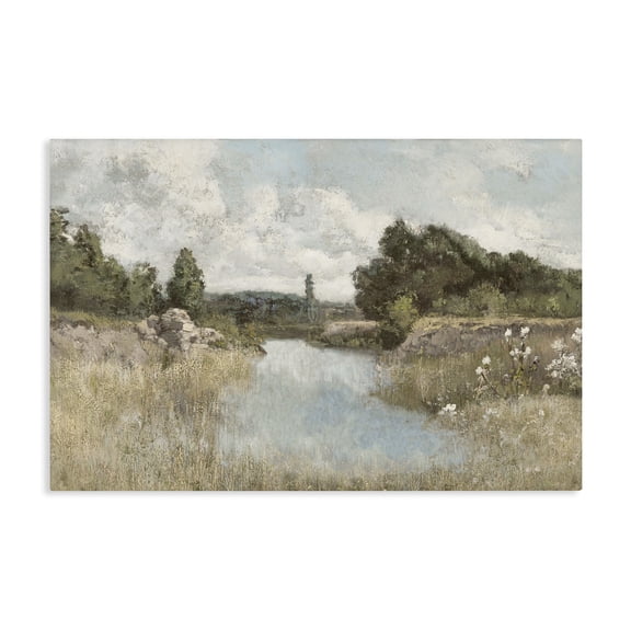 Stupell Industries Farmhouse Dawn At The Shore Canvas Art, 24 x 16, by Christy McKee