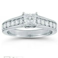 thumbnail image 1 of Bague de Fiançailles Diamant Princesse 1ct Or Blanc 14K, 1 of 3