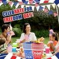 thumbnail image 2 of 30 Pcs Patriotic Printed Plastic Cups Red Blue Disposable Cold Party Drinking Tumbler for Home 4th of July Independence Labor Day Party Supplies BBQ Camping Cookout Serving Snacks & Decoration, 2 of 7