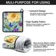 thumbnail image 7 of Flowers with Butterflies Kitchen Oven Mitt and Pot Holder Sets 4 Pcs for Baking, Cooking and Grilling, Heat Resistant Up To 392 °F, 7 of 7