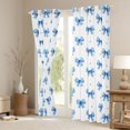 thumbnail image 3 of Manfei Coquette Bowknot Blackout Curtains,Blue Dreamy Bow Curtains Pack of 2 (42x84 Each), 3 of 6