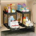 thumbnail image 4 of Pull-Out Under-Sink Storage Rack, Adjustable Slide-Out Organizer for Kitchen Cabinets, 4 of 6