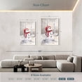 thumbnail image 4 of Elephant Stock Snowman In Wood Wall Art - Vertical Multi Panel Canvas - Living Room Wall Decor - Holiday Multi Panel - Beige And Blue Decor By Makiko - 48" x 74", 4 of 8