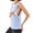 Blue, variant on Womens Post Surgery Shirts Chemo Port Access Recovery Tear Away Soft Plaid Tank Tops Breathable Lightweight Rotator Cuff Tanks Turquoise S